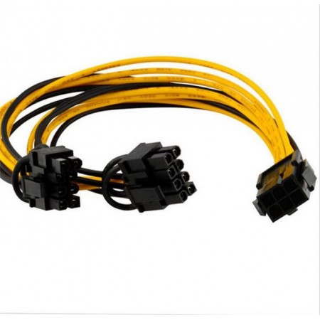 CABO ALIMENTAÇÃO PCIE 8P F -> 2X 8P M